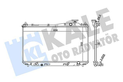 Kale 356900 Radiator Honda Civic VII ES/EP/EU 1.4-1.7 01-06 — Radiators & Fans