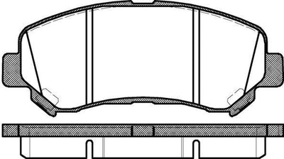 MGA 55415 Brake Pad Brake Front-(Nissan: Qashqai 07 > 12 / X-Trail 08 > 11 / Renault: Kaleos 2.0 dCi) — Brake Pads