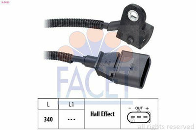FACET 9.0423 Camshaft Position Sensor - Compatible with Ford Galaxy, Audi A2/A3 & More — Engine Management Sensors