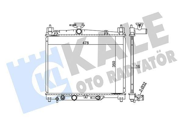 Kale Radiator 371700 - Engine Water Radiator for Yaris (1999-2005) — Radiators & Fans