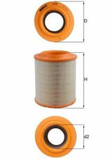 MAHLE LX1275 Air Filter for Audi A8 (2004-2011) — Air & Cabin Filters