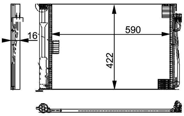 mahle ac344000p car ac unit radiator front view, mahle ac344000p car ac unit radiator side view, mahle ac344000p car ac unit radiator dimensions MAHLE AC344000P Car AC Unit Radiator - Essential for E-60, 61, 63, 64, 65, 66, 67 Owners | 22.83 x 16.61 x 0.63 in MAHLE AC344000P Car AC Unit Radiator - Perfect for E-Series mahle-ac344000p, car-ac-radiator, e60-e67-ac-parts, automotive-repair, car-cooling-solutions, mechanics, vehicle-owners, ac-unit, hvac-parts, ai-generated