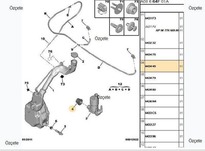 Bitapart BPE210062 Cam Su Pump Gasket P206 P307 P106 P406 (10Luk) — Gaskets & Seals