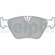 delphi lp1608 front brake pads, front brake pads for bmw e39, delphi brake pads packaging DELPHI LP1608 - Front Brake Pads for BMW E39 1995-2003 | Low-Metallic Material DELPHI LP1608 Front Brake Pads for BMW E39 95-03 delphi, brake-pads, bmw-e39, car-parts, low-metallic, high-performance, automotive, braking-systems, car-owners, ai-generated