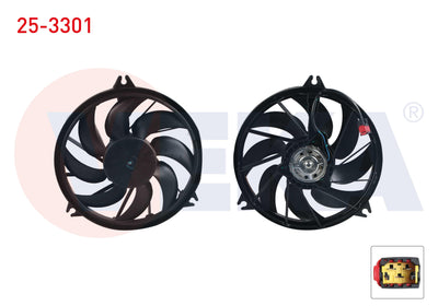 Veka 25-3301 Fan Motor (Water + A/C) Peugeot 206 (2A / C) 1.4i 16V 1998-2006 — Motors, Pumps & Antennas