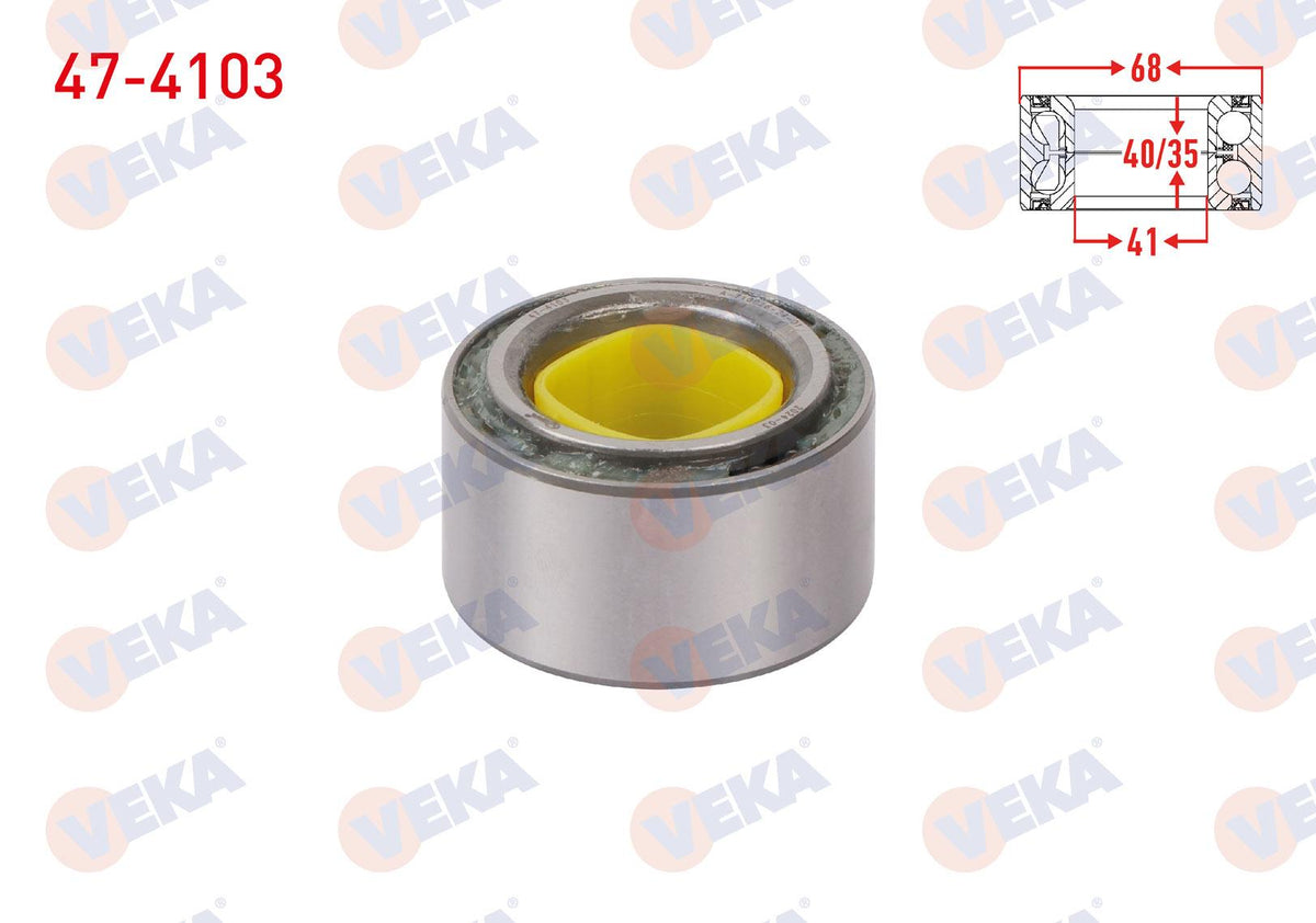 Veka 47-4103 Front Wheel Bearing Left-Right 41X68x40 / 35 Suzuki Vitara 1.6i 16V 1988-1999 / Grand Vitara I — Wheel Bearings