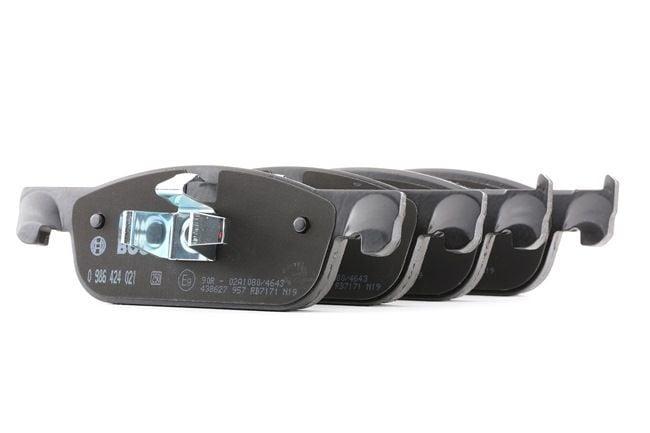 bosch front brake pads for renault clio symbol joy 2015+, close-up of bosch brake pads, packaging of bosch brake pads for renault BOSCH Front Brake Pads - For Renault Clio Symbol Joy (2015+) | YM BOSCH Front Brake Pads for Renault Clio Symbol Joy 2015+ bosch, renault-clio, front-brake-pads, braking-system, car-parts, vehicle-safety, automotive, car-owners, mechanics, ai-generated