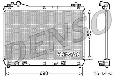 Denso DRM47017 Water/A/C Condenser Suzuki Grand Vitara 2.0-2.4 05-15 Automatic Gasoline 09- — Condensers & Evaporators