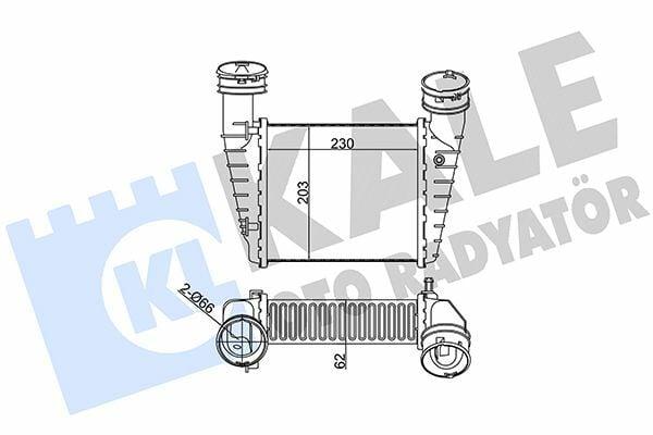 KALE Turbo Radiator Intercooler (342700) - For 01-08 Passat & Superb, 1.9-2.0 TDI — Turbo & Supercharger