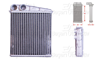 Wisco 3143245-00 Heater Core Brazing 167X171 mm Nissan Micro C + C 3 Renault Clio 1.2 16V 1.4 1.5 dCi Modus — Heater & Blower