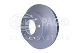 HELLA Pagid Front Brake Discs - 276mm Diameter, 22mm Thickness — Brake Rotors & Drums
