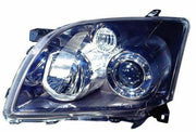 depo driver side headlight for toyota avensis 2006-2007, front view of depo headlight assembly DEPO Driver Side Headlight - H7/H1 Bulbs, Electric Operation | Toyota Avensis (2006-2007) DEPO Driver Side Headlight for Toyota Avensis 06-07 depo, driver-side-headlight, toyota-avensis, car-lighting, headlight-replacement, auto-parts, automotive, car-owners, vehicle-lighting, ai-generated
