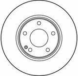 TRW DF2656 Brake Discs - Front Discs for C-Class W202 1993-2000, S202 1996-2001 — Brake Rotors & Drums