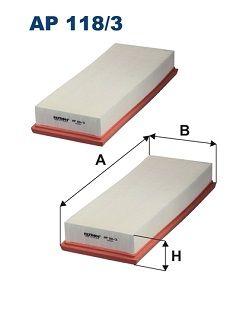 Filtron AP118-3-2X Air Filter 01-12 C-Series (W203-W204-S203-S204) E-Series (W211-W212-S211-S212) — Air & Cabin Filters