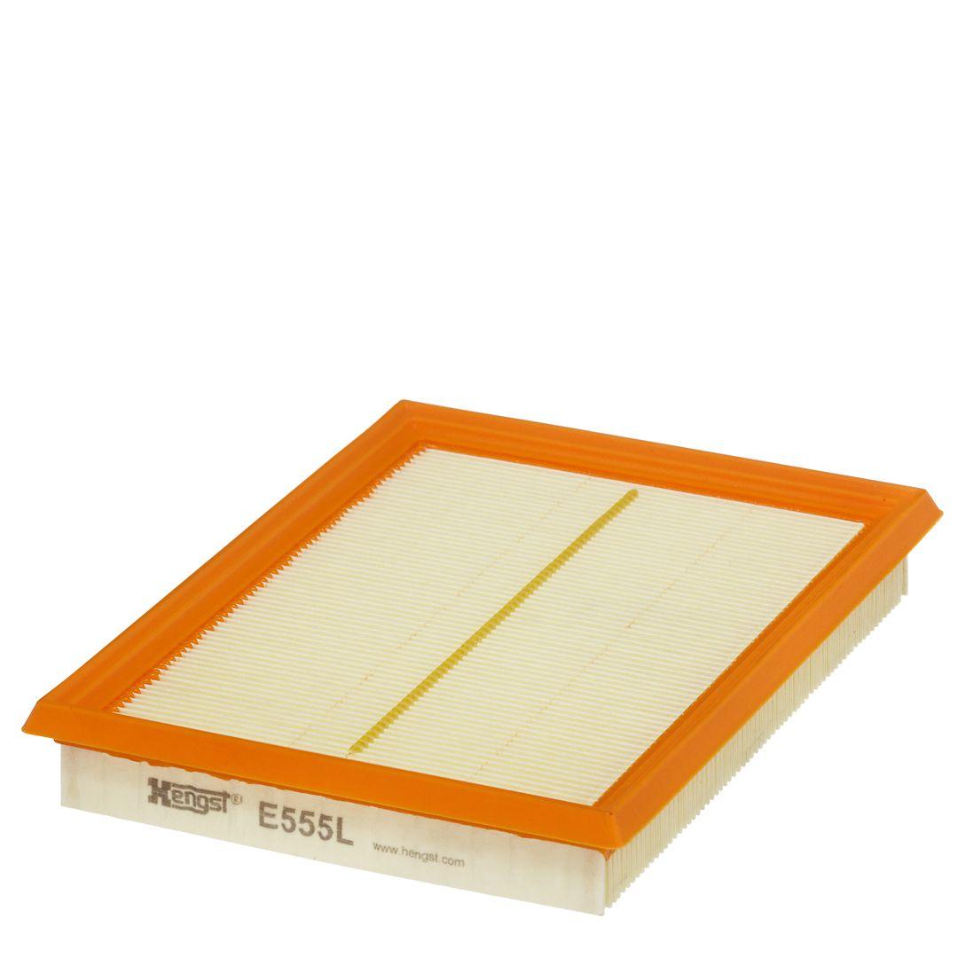 Hengst E555L Air Filter Primera (P11) Juke (F15) 1.2/1.6/1.5 dCi Pulsar (C13) 1.2/1.5 dCi — Air & Cabin Filters