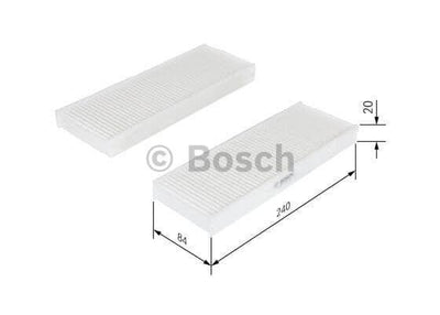 Bosch 1987435033 Peugeot 301 / Citroen C-Elysee 1.2 VTI-1.6 HDi Cabin Air Filter (2012- / Euro5) — Air & Cabin Filters