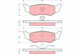 TRW GDB1234 Rear Brake Pads for Chrysler 300M, Concorde and 2 more models