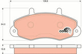 TRW GDB1084 Front Brake Pads for Transit Minibuses