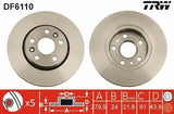 TRW DF6110 Disc Front 2008 Kangoo — Brake Rotors & Drums