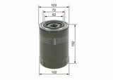 BOSCH 09864B7036 Oil Filter - Fits Canter — Oil Filters