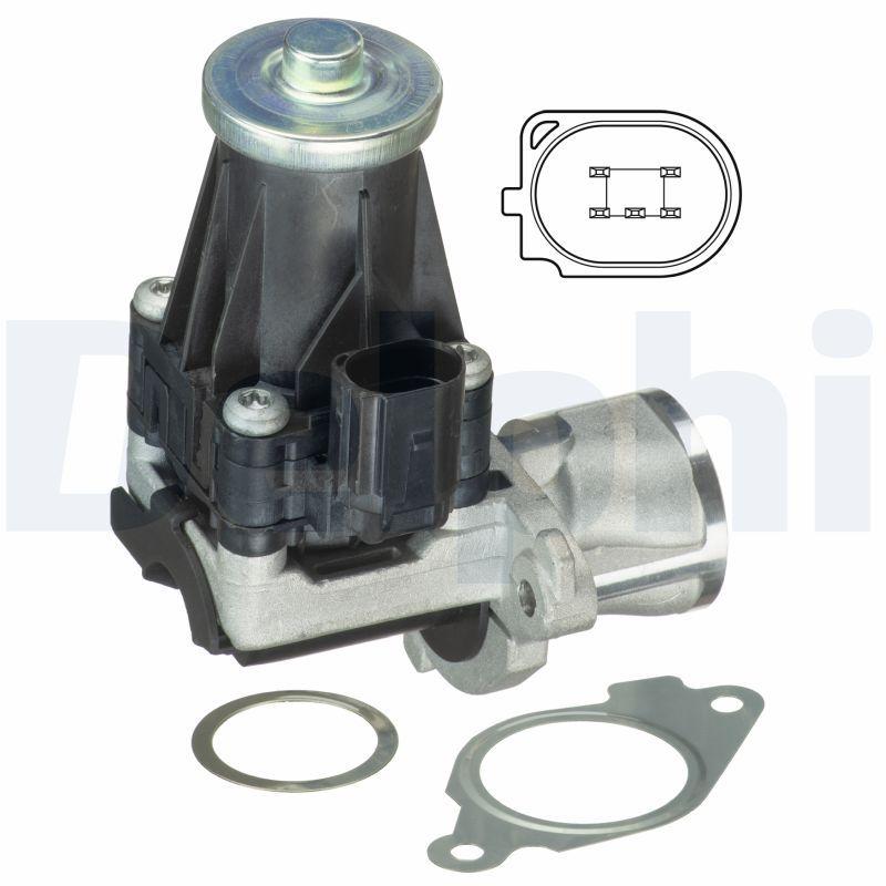 Delphi EG10443-12B1 EGR Elektrovana Nemo/Bipper/Doblo/Linea/Fiorino/500/Strada/MiTo/Corsa D/Astra J