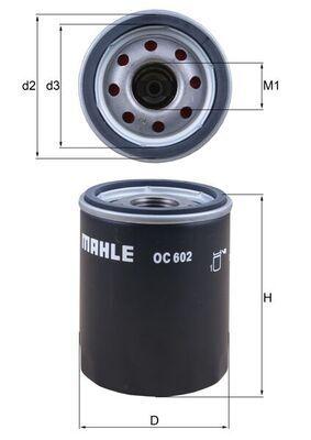 Mahle OC602 Oil Filter Range Rover Sport Range Rover III S-Type Xf Xj Xk 02-15 — Oil Filters