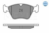 MEYLE Brake Pads - Front Set for Opel Omega B 2.0