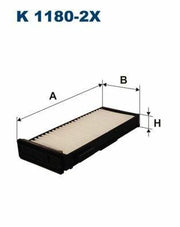 filtron k1180-2x pollen filter for 2005 colt lancer, technical specifications of filtron k1180-2x pollen filter FILTRON K1180-2X Pollen Filter - Optimal Air Quality for Vehicle Owners | 228 mm x 202 mm x 37 mm FILTRON K1180-2X Pollen Filter for 2005 Colt Lancer filtron, pollen-filter, 05-colt-lancer, vehicle-air-quality, particulate-filter, car-accessories, auto-parts, air-purification, air-filter, ai-generated