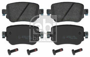 febi rear brake pads for sharan and caddy iv, technical specifications of febi brake pads FEBI Rear Brake Pads - Compatible with Sharan, Caddy IV, Alhambra, Leon, Octavia III | ECE R90 Approved FEBI Rear Brake Pads for Sharan & Caddy IV febi, rear-brake-pads, brake-pads-sharan, brake-pads-caddy-iv, car-accessories, mechanic-tools, automotive-parts, car-owners, brake-system, ai-generated