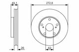 BOSCH Brake Disc 0986479S16 - Front Disc for Auris & Corolla — Brake Rotors & Drums