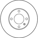 TRW DF1518 Disc Brake - Fits 1992 Golf, Polo, and More — Brake Rotors & Drums