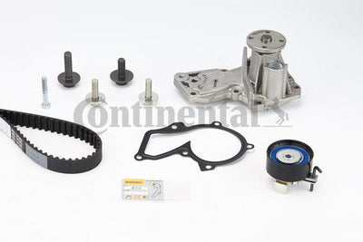 CONTINENTAL CTAM CT881WP2 Timing Belt Kit + Water Pump Ford Fiesta 1.4-1.6 Zetec 01-12 Focus 1.6 03 — Water Pump & Thermostat