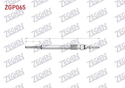 Zegen ZGP065 Glow Plug 7V BMW (E60, E90 and 17 more models — Coils & Plugs