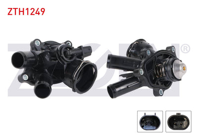 Zegen ZTH1249 Thermostat Complete Pair with Switch Electric 103 Derece Mercedes C Series (W204) C 1 — Water Pump & Thermostat