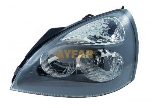 Ayfar 202238 Headlight Left Grey with Frame Renault Clio 2005-2009 Clio II Symbol Clio Bm 05-08