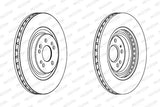 FERODO Brake Disc - Front ML-Class W163 (1998-2005) — Brake Rotors & Drums