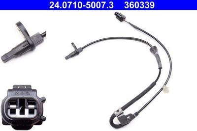 ATE 24.0710-5007.3 ABS Cable Sensor — Brake Sensors & ABS