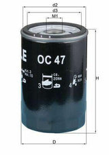 MAHLE OC47OF Oil Filter - 10 Pack for VW Golf, Passat, Audi (<96 Models) — Oil Filters