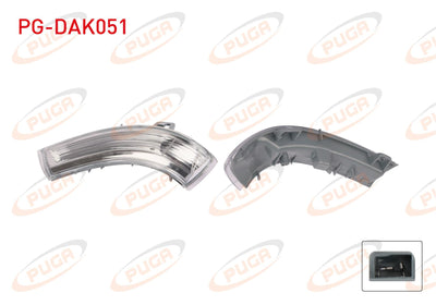PUGA PG-DAK051 Dikiz Mirror Turn Signal Left Golf V-VI-Jetta-Passat — Tail, Signal & Reflectors