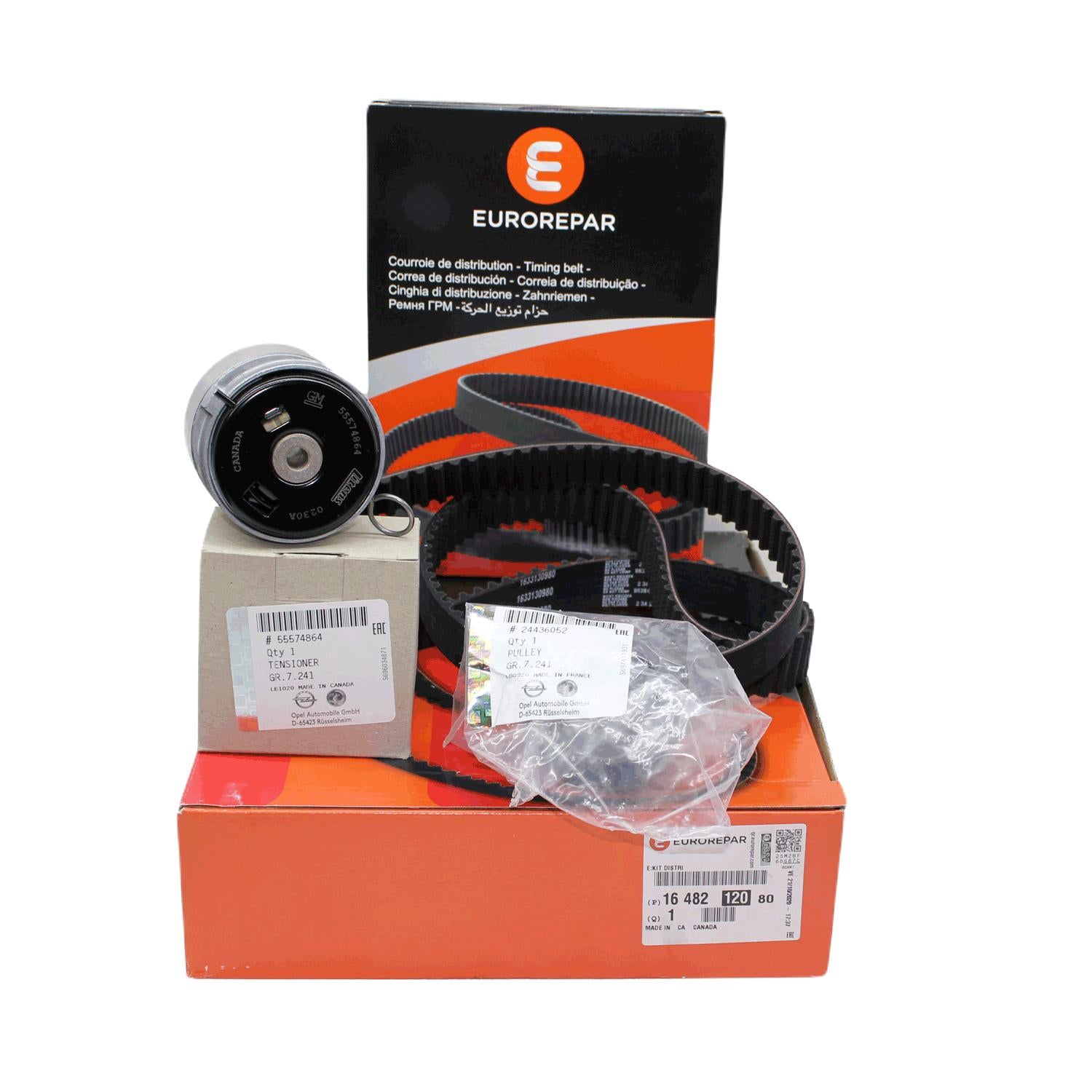 EUROREPAR timing kit for Opel Meriva A 1.6 Twinport, Components of EUROREPAR timing kit EUROREPAR Timing Kit - Compatible with Opel Meriva A 1.6 Twinport | Premium Quality Replacement Parts EUROREPAR Timing Kit for Opel Meriva A 1.6 Twinport eurorepar, timing-kit, opel-meriva-a, 1-6-twinport, car-parts, vehicle-maintenance, mechanics, car-owners, engine-parts, ai-generated