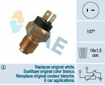 FAE 34080 Coolant Temperature Sensor for Boxer, Ducato, Jumper 2.8HDi — Temperature Sensors & Switches