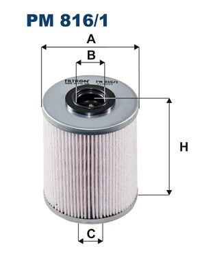 Filtron PM816-1 Diesel Filter <02 Master-Movano 02<Mgn.II-Lgn.II 1.9Dci
