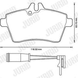 JURID 573226JC Brake Pad Set - Ceramic Front Disc Brake — Brake Pads