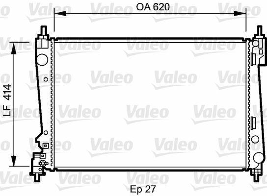VALEO Motor Cooling Radiator - Fits Punto, Bravo and 2 more models — Radiators & Fans