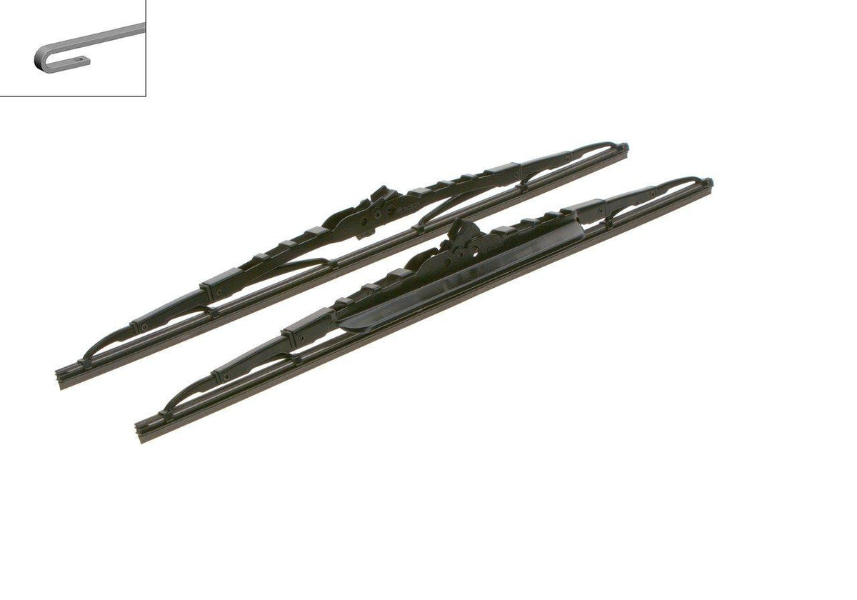 Bosch 3397118506 Wiper Blade Front Set Twin Rüzgarlikli Wiper Set-[ 450 / 450 mm ]