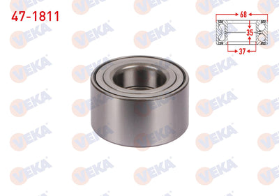 Veka 47-1811 Front Wheel Bearing Left-Right ABS Okuyuculu 35X68x37 Fiat Palio 1.2 1996-2005 / Albea 1.2-1.6 — Wheel Bearings