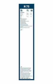 bosch windshield wiper blade 700mm front view, bosch windshield wiper blade 700mm side view, bosch 3397011822 with washer nozzle BOSCH Windshield Wiper Blade 3397011822 - 700mm Length, Integrated Washer Nozzle for Mercedes Arocs, Actros, Volvo, Scania | Single Blade BOSCH 3397011822 Windshield Wiper Blade | 700mm bosch, windshield-wiper-blade, truck-accessories, vehicle-maintenance, heavy-duty-vehicles, truck-drivers, scania, mercedes-arocs, volvo, ai-generated