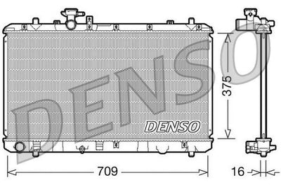 Denso DRM47023 Motor Su Radiator Suzuki Sx4 1.5 1.6 4Wd 2006-/ Manual Gear — Radiators & Fans