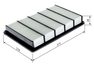 Bosch F026400362 Air Filter Mazda Rx-8 2003 > 2012 — Air & Cabin Filters