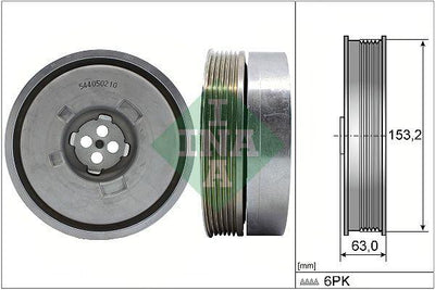INA 544050210 Crankshaft Pulley 15 > 1-Series (F20-F21) 3-Series (F30-F80) — Pulleys & Tensioners